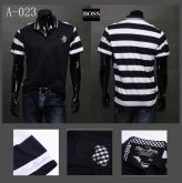 CAMISA POLO HUGO BOSS PRETA C/LISTRAS