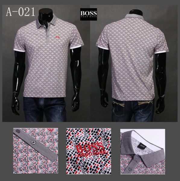 CAMISA POLO HUGO BOSS VERMELHO E PRETO
