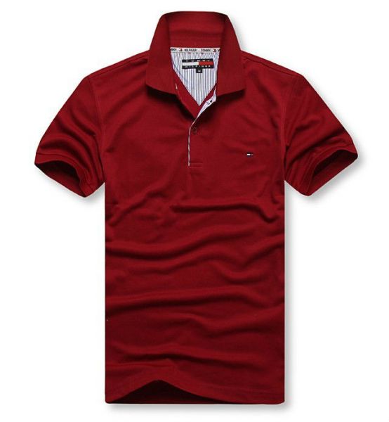 CAMISA POLO TOMMY H.  BORDO