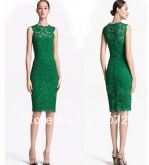 VESTIDO VERDE DE RENDA